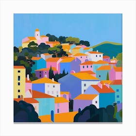 Abstract Travel Collection Lisbon Portugal 3 Canvas Print