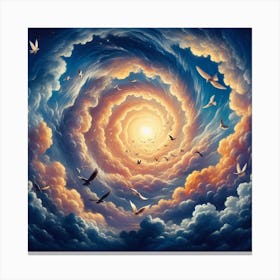 Spiral Of Clouds Canvas Print