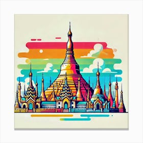 Shwedagon Pagoda 3 Canvas Print