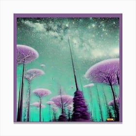 Purple Forest Canvas Print
