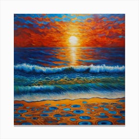 Op Art, Sunrise Canvas Print