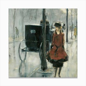 Woman On The Street Canvas Print