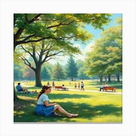 Day In The Park Canvas Print