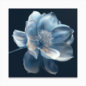 Blue Lotus Flower Canvas Print