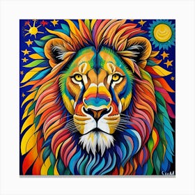 A lion Canvas Print