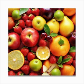 Bunch Of Fruit 1 Canvas Print