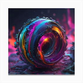 Abstract Sphere spirit spice spiral Canvas Print