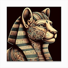 Egyptian Lion Canvas Print