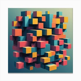 Cubes Canvas Print