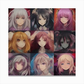 Anime of Emotions  Canvas Print