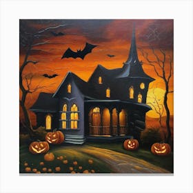 Haunted House 6 Canvas Print