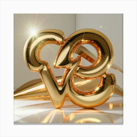 Svg gold Canvas Print