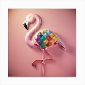 Rainbow Flamingo (3) Canvas Print