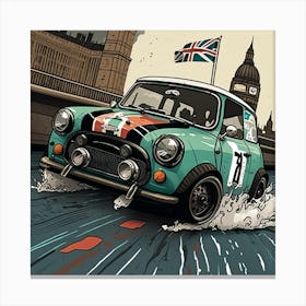 Mini Cooper London Canvas Print