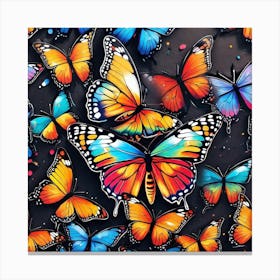 Colorful Butterflies 42 Canvas Print