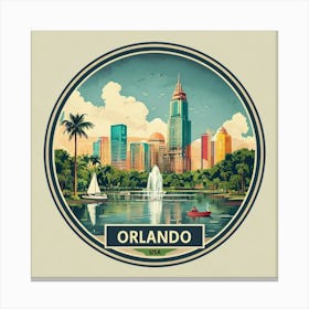 Orlando Skyline Canvas Print