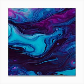 Abstract - Purple And Blue Canvas Print