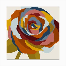 Rose  Abstract Square Canvas Print