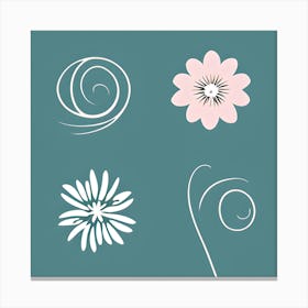 Floral Collage Canvas Print