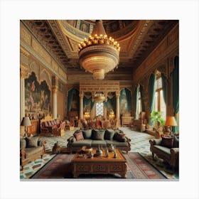 Palace Living Room Canvas Print