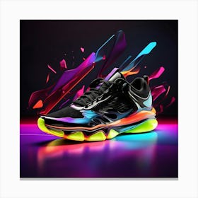 Glow In The Dark Sneakers 2 Canvas Print