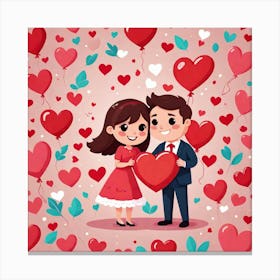 Valentine'S Day Canvas Print