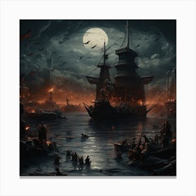 Pirate bay Canvas Print