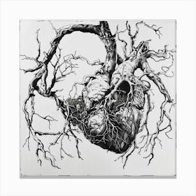 Heart Of A Tree Canvas Print