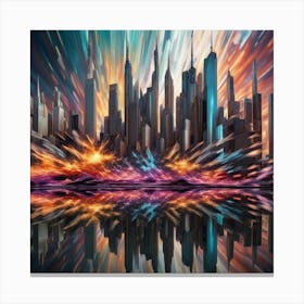 Abstract Cityscape 1 Canvas Print