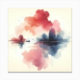 Abstract Watercolor Painting 4 Canvas Print