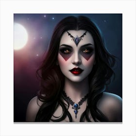 Mystical Priestess Canvas Print