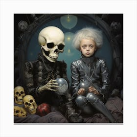 'The Skeletons' 2 Canvas Print