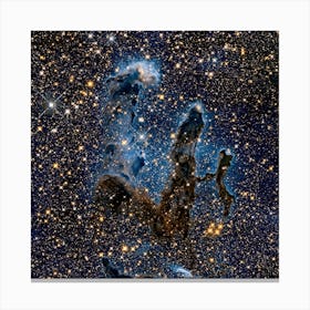 Pillars Of Creation Messier 16 The Eagle Nebula, Nasa Canvas Print