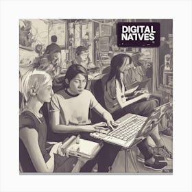 Digital Natives 1 Canvas Print