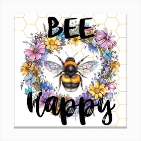 Bee Happy Canvas Print