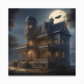 Haunted House Canvas Print