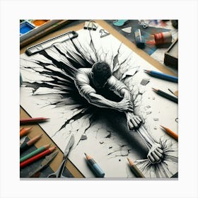 Broken Man Canvas Print