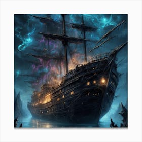 Dark Ship Canvas Print