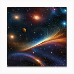 Space Galaxy Canvas Print