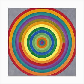 Rainbow Circle Canvas Print