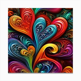 Hearts Abound Canvas Print