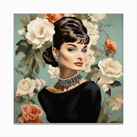 Audrey Hepburn 2 Canvas Print