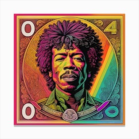 Jimi Hendrix Fantasy Poster Art Canvas Print