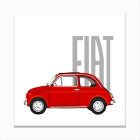 Fiat 500 Canvas Print