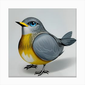 Bird Illustration Canvas Print
