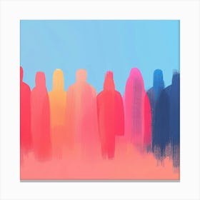 People Stock Canvas Print