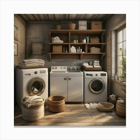 Default Default Vintage Laundryfor Defferent Seasons Aestethic 1 Canvas Print