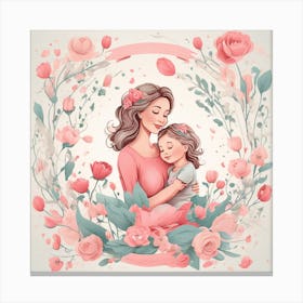 Mother And Daughter Canvas Print