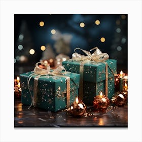 Artjuicebycsaba An Abstract And Colorful Christmass Decorations 22d4522e 2765 4f70 B5ea 1d50641bd478 Canvas Print