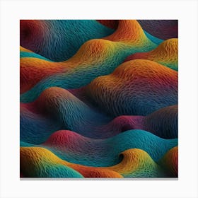 Abstract Wave Pattern Canvas Print